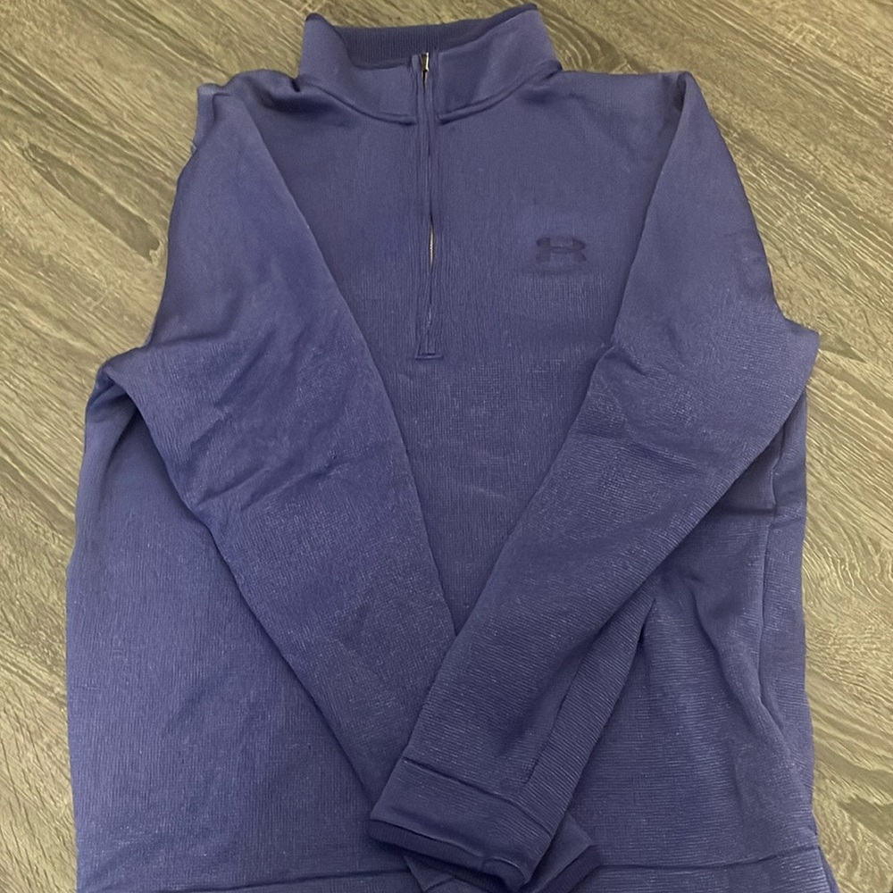 Under Armour quarter zip, blue.